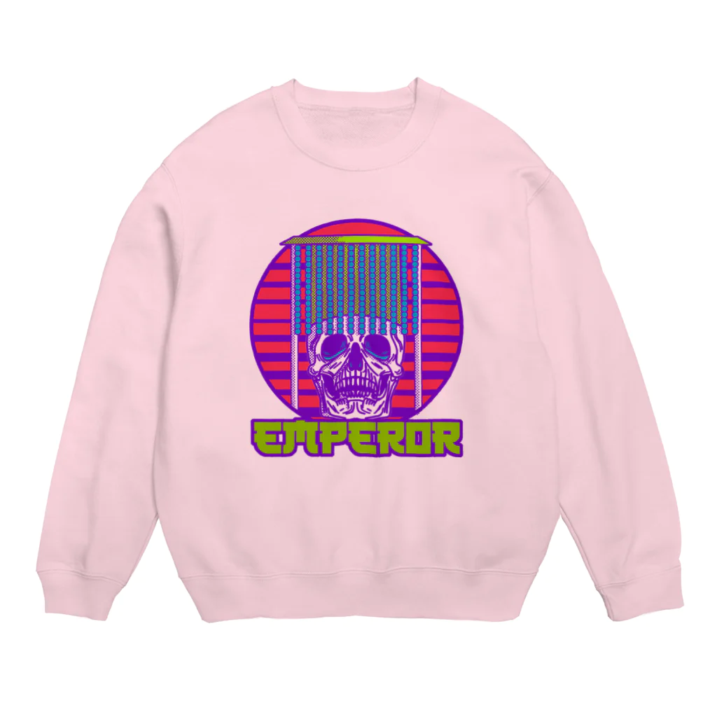 中華呪術堂（チャイナマジックホール）の【前面】skeleton emperor Crew Neck Sweatshirt