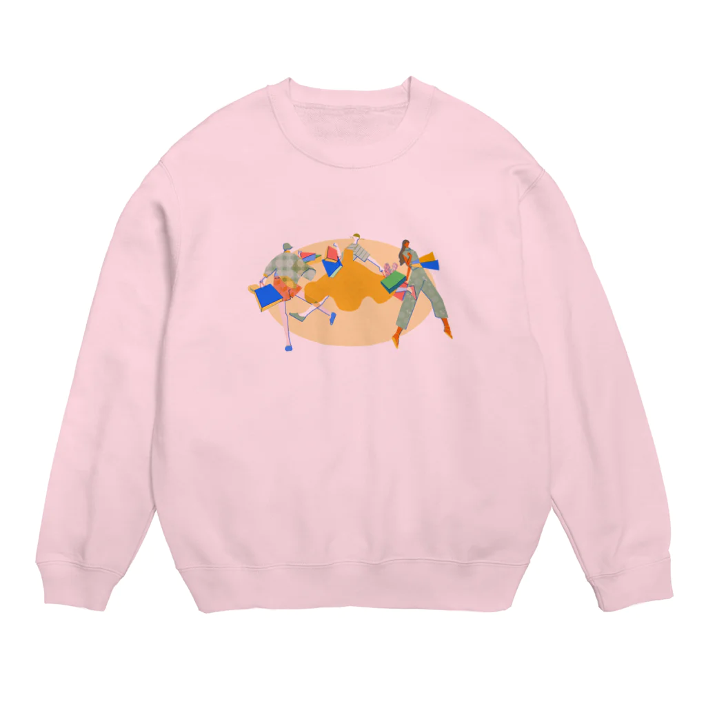 背骨の舞いあがっちゃえ Crew Neck Sweatshirt