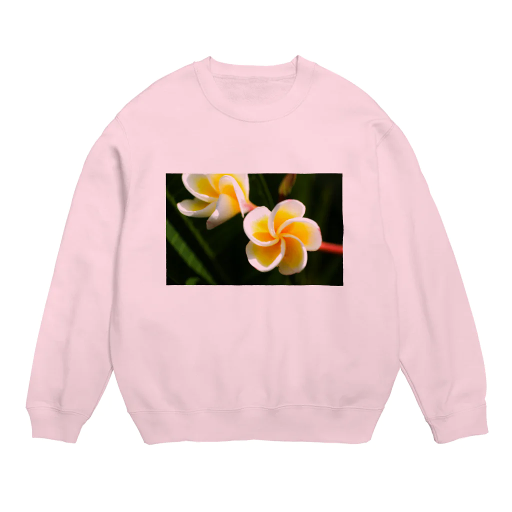 kamakiri3のFlower of the Heart　プルメリア Crew Neck Sweatshirt