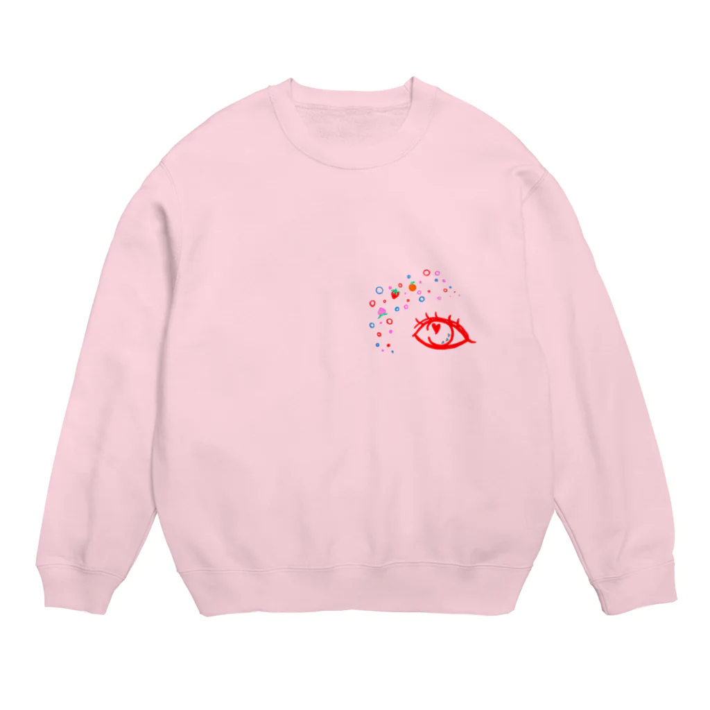 MAKIJIのハートめ Crew Neck Sweatshirt