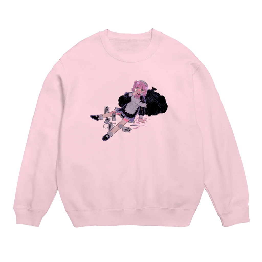 豚箱の失恋メイド Crew Neck Sweatshirt