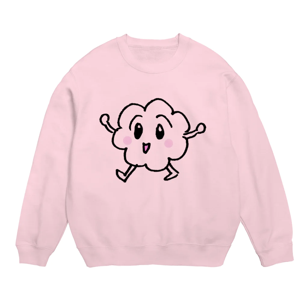 ボワボワくんのあるくボワボワくん Crew Neck Sweatshirt