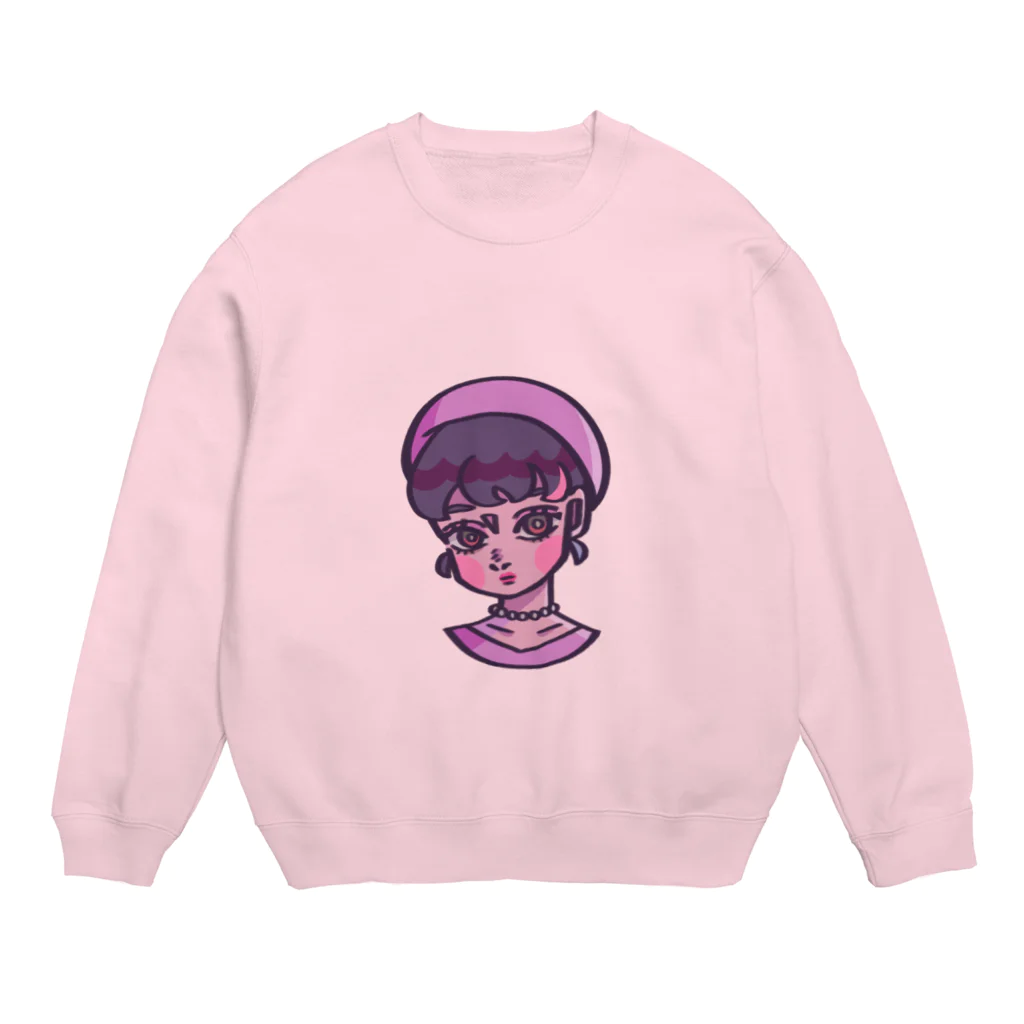 Mizunokoのブルーな子 Crew Neck Sweatshirt