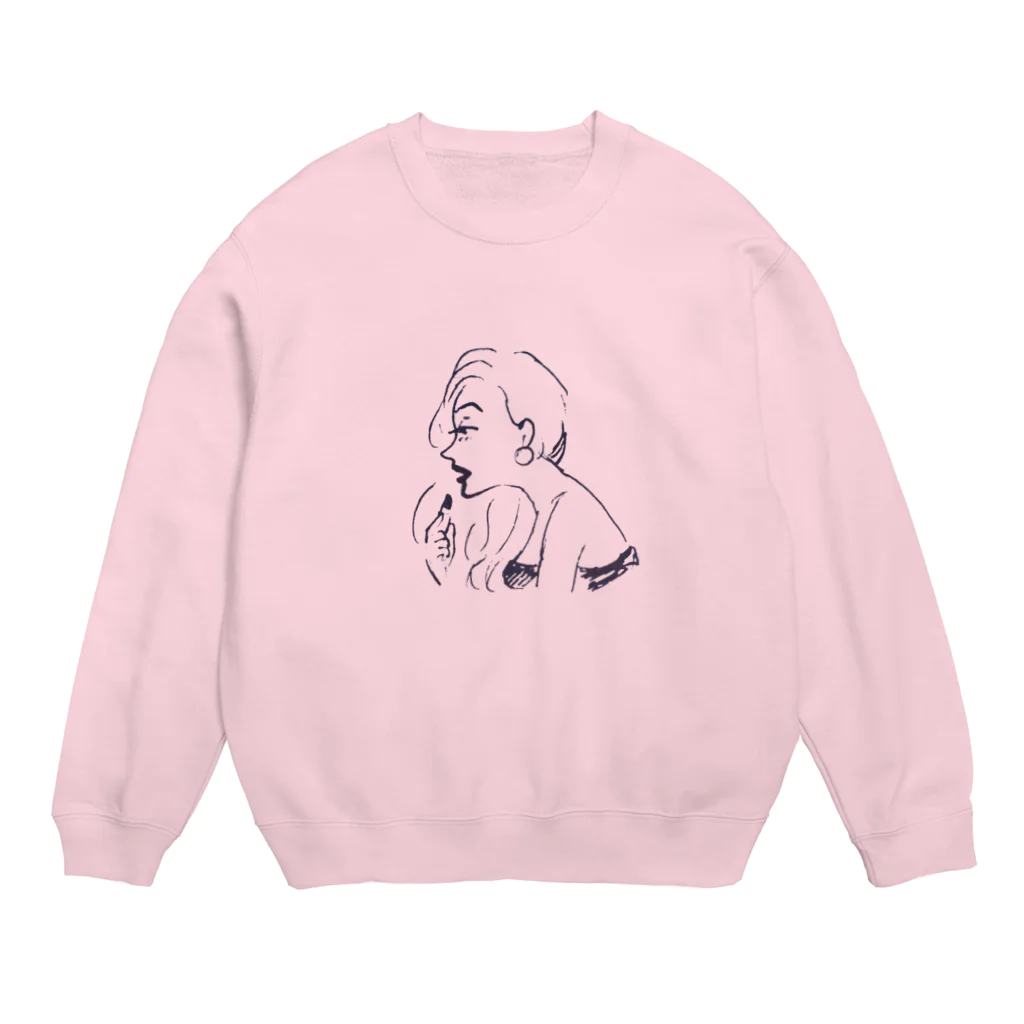 miya_kiのリップ・レディ（支度編） Crew Neck Sweatshirt