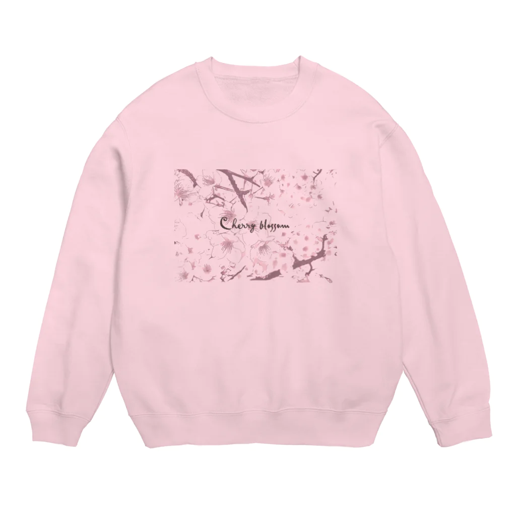 優里香のさくらさく Crew Neck Sweatshirt