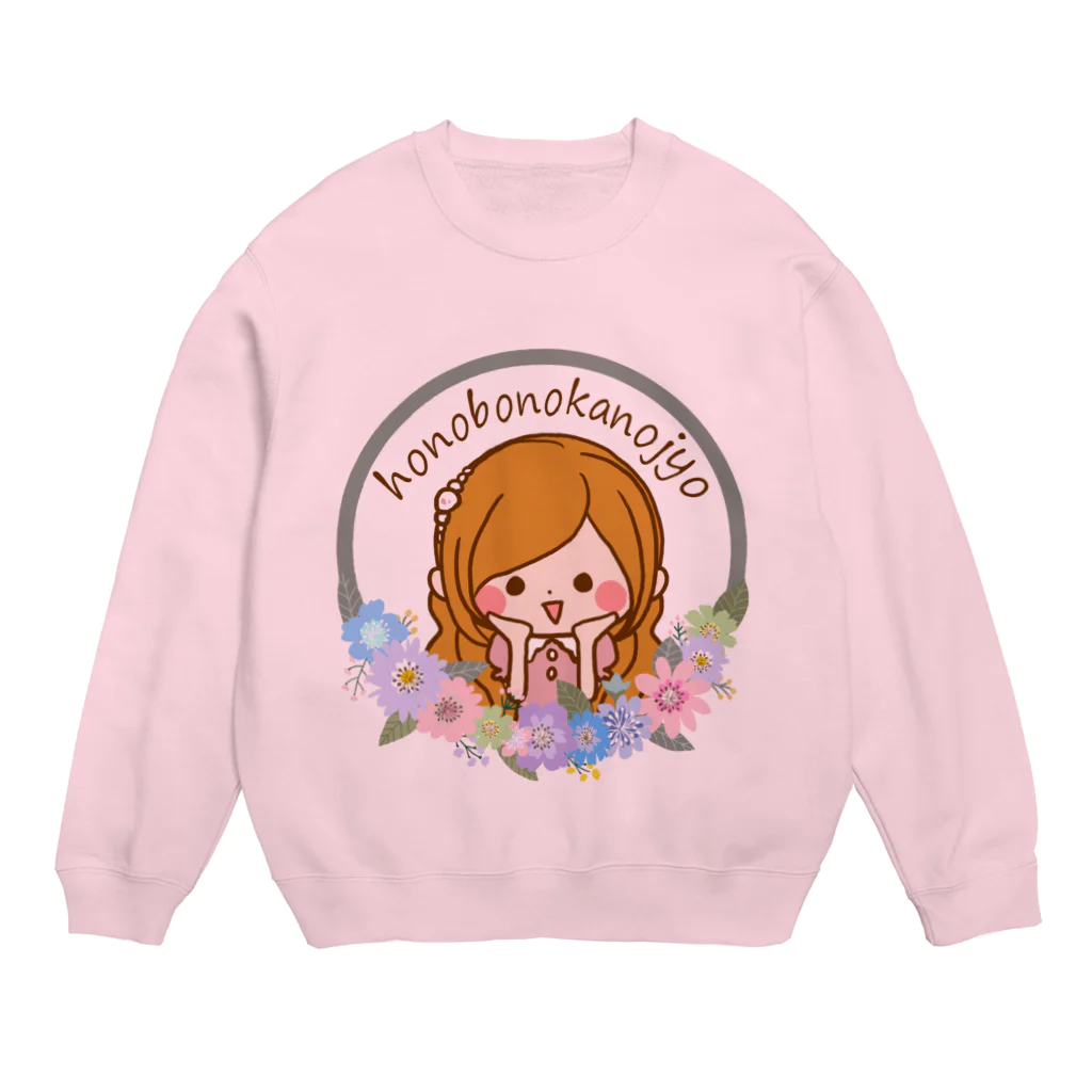 ルルーのおみせのフラワーガール Crew Neck Sweatshirt