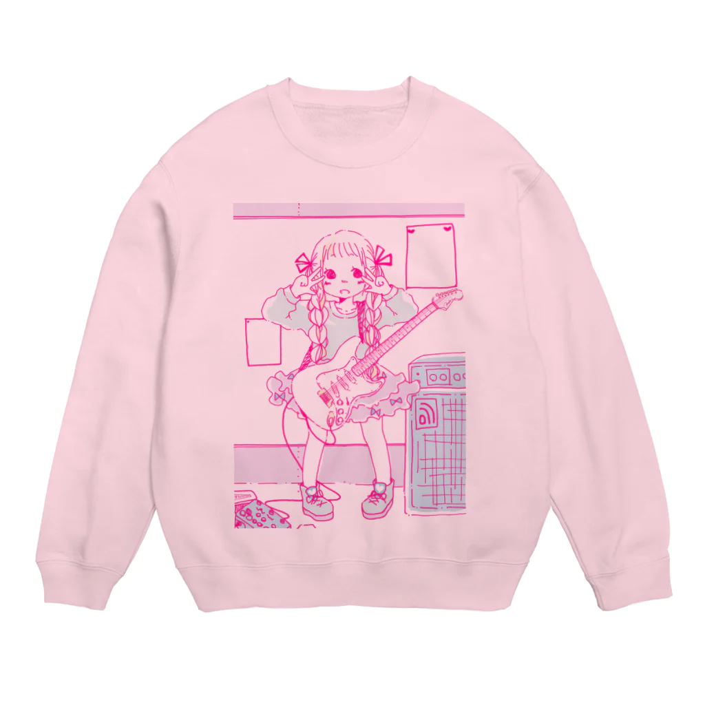 飴玉宝石箱のフェンダー少女 Crew Neck Sweatshirt