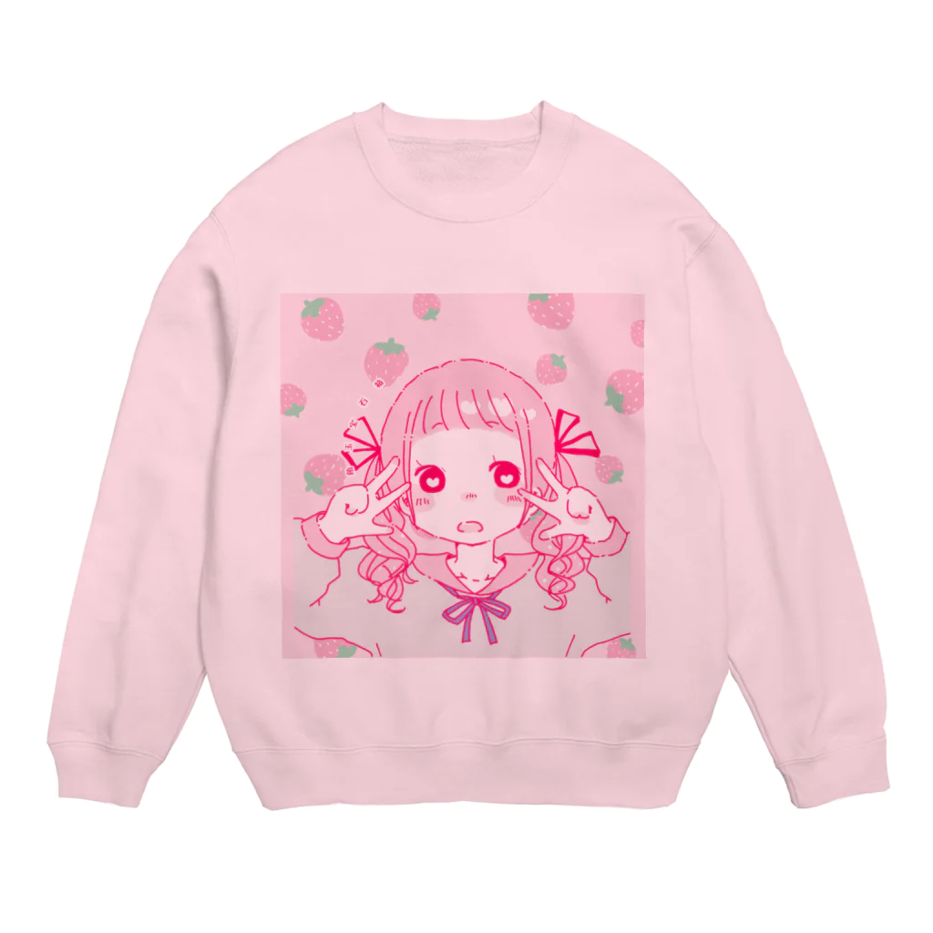 飴玉宝石箱のいちごちゃん Crew Neck Sweatshirt