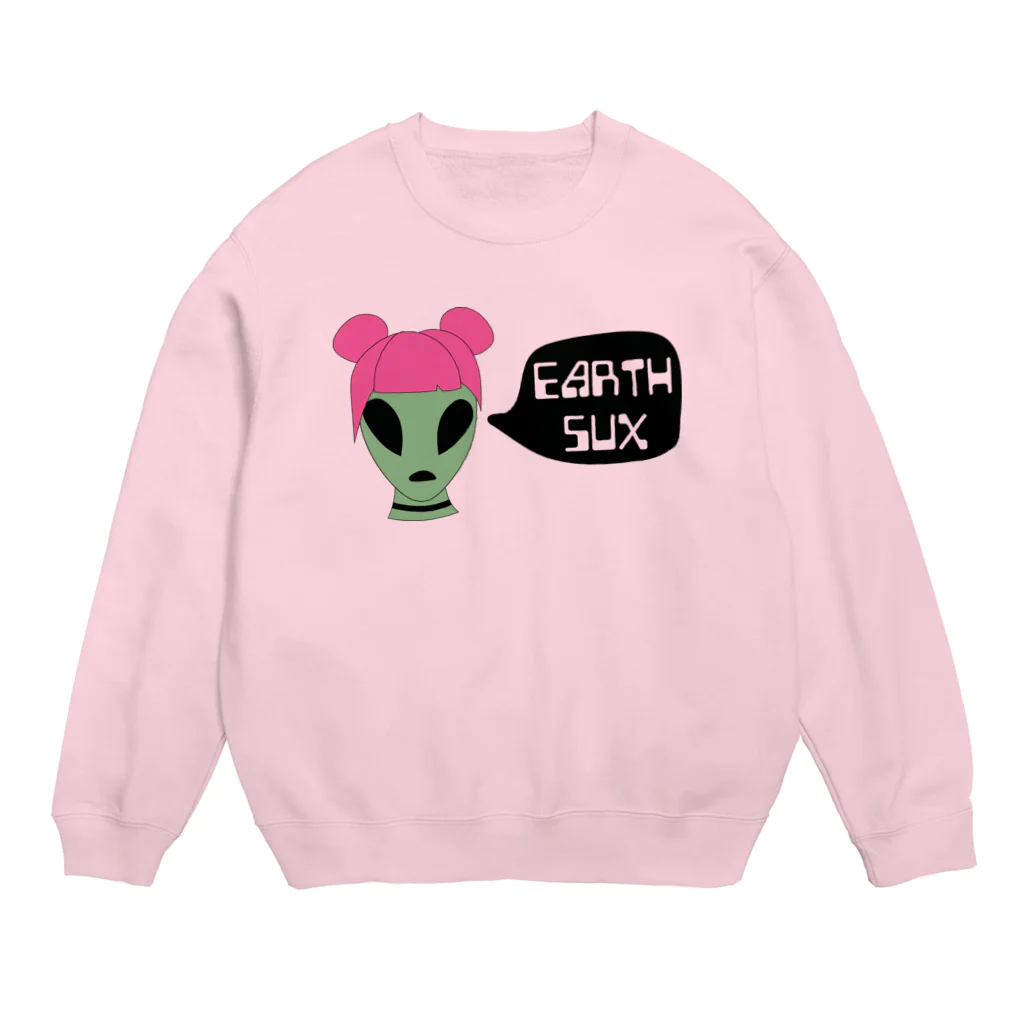 savmakesthingsのエイリアン Alien Girl Crew Neck Sweatshirt