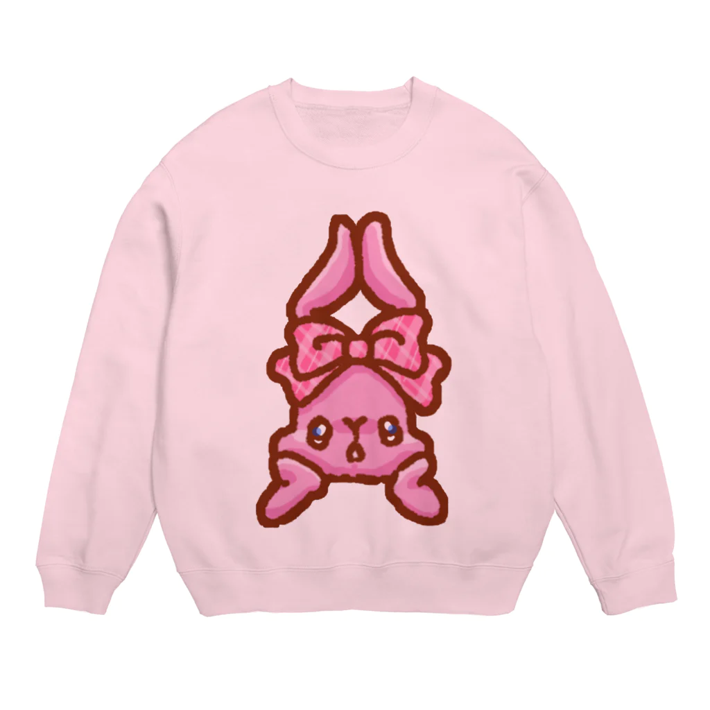 アトリエMimiのぶりっ子うさぎ Crew Neck Sweatshirt