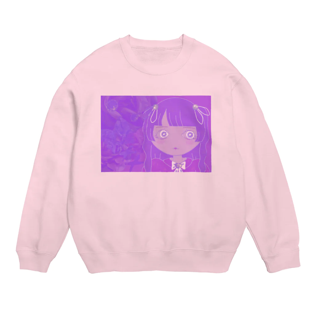 💜Salon de Lucia💜のPortrait No.xxx  BLUEBERRY Crew Neck Sweatshirt