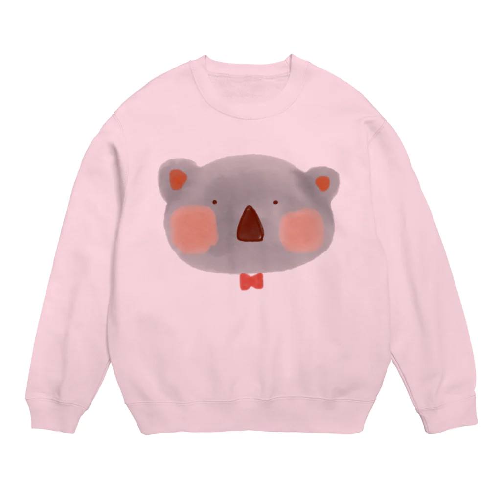 イラストレーター yasijunの水彩コアラちゃん(face)　C Crew Neck Sweatshirt