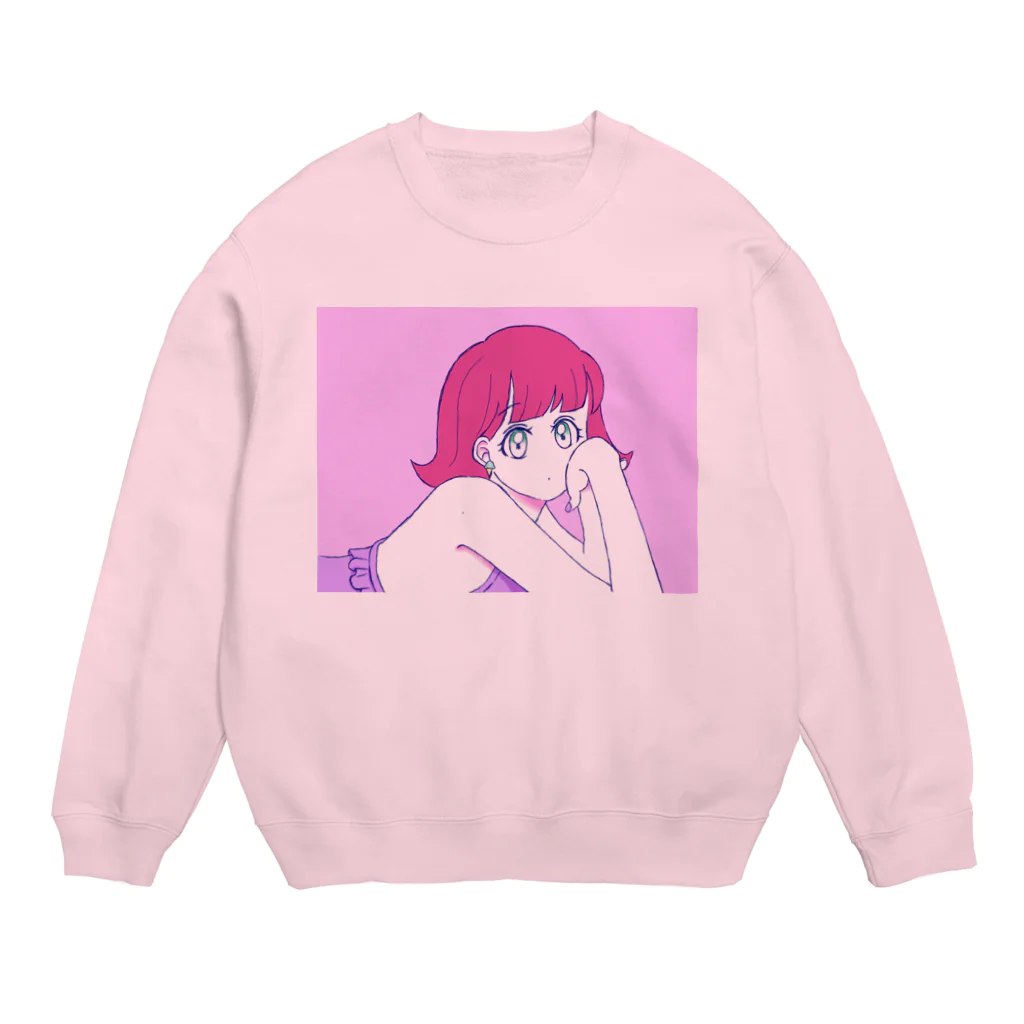 あき(23)の同じ位置にほくろある Crew Neck Sweatshirt