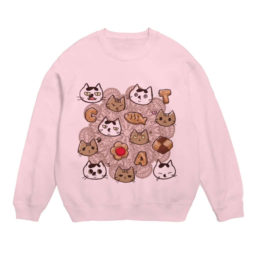 みあまゆあのねこクッキー Crew Neck Sweatshirt