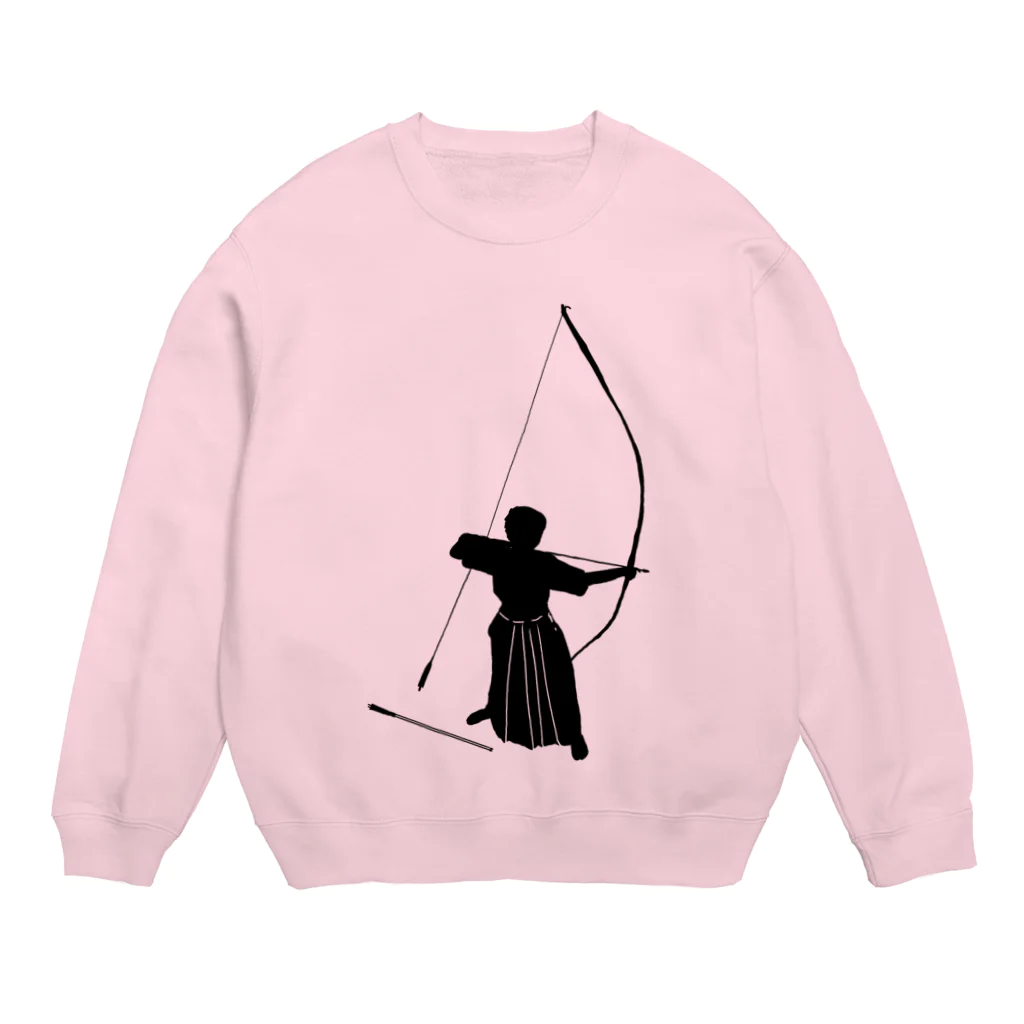 Lily bird（リリーバード）の弓道シルエット（男性）「正射必中」 Crew Neck Sweatshirt