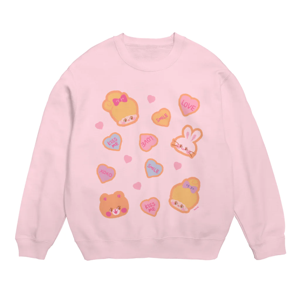 ちゃめっこまうすのrefrain refrain cookie Crew Neck Sweatshirt