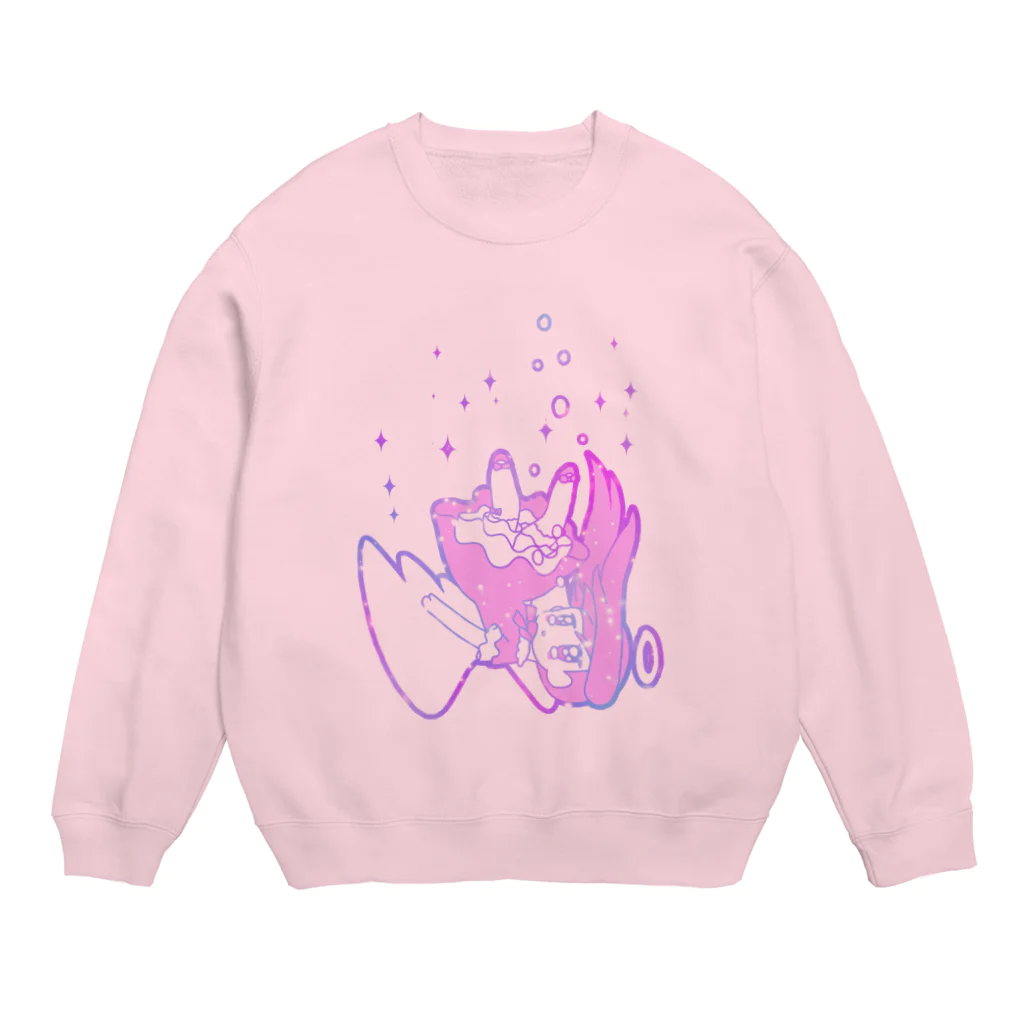 かわいいもののおみせ　いそぎんちゃくのゆめかわ天使ちゃん Crew Neck Sweatshirt