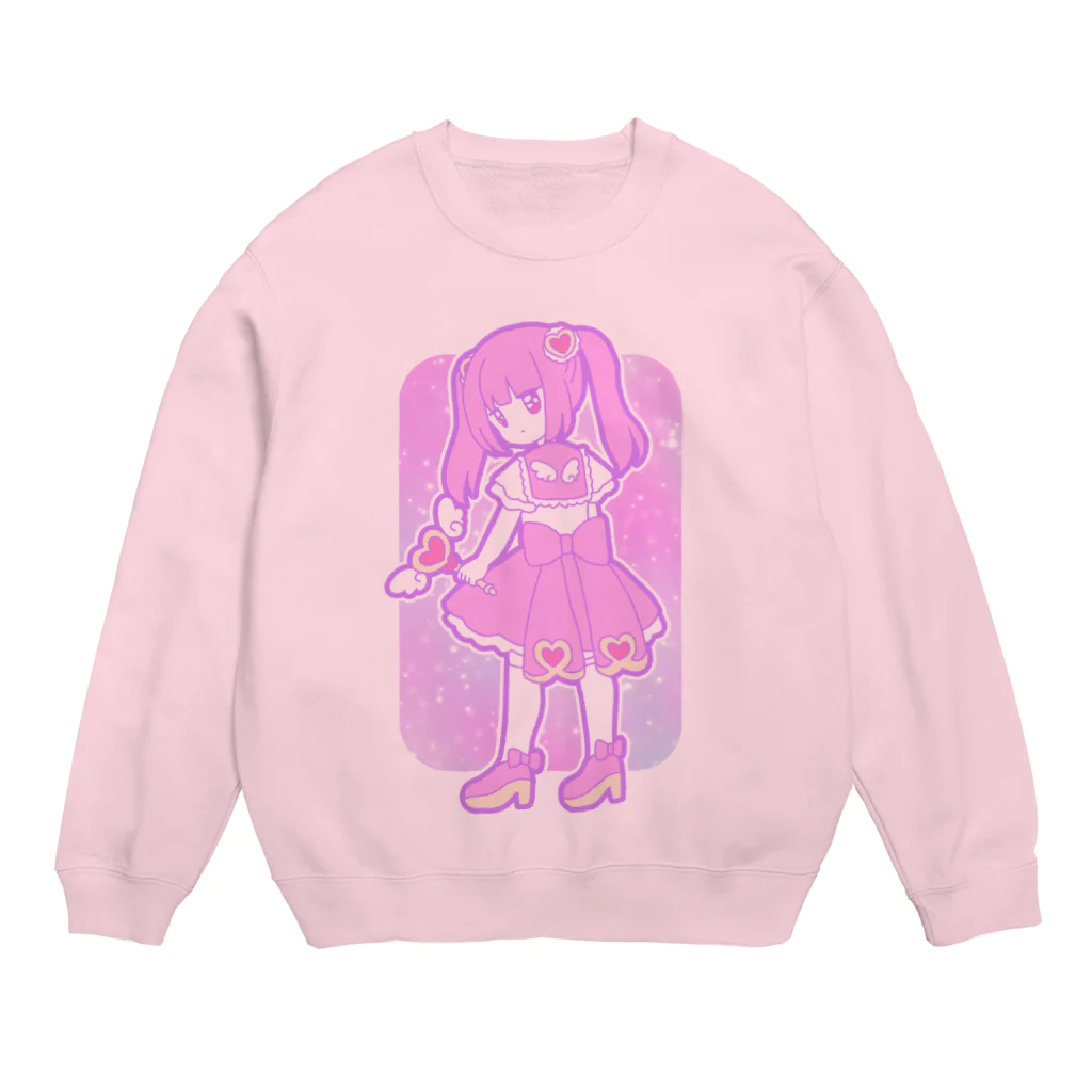 かわいいもののおみせ　いそぎんちゃくのゆめかわ魔法少女ちゃん Crew Neck Sweatshirt