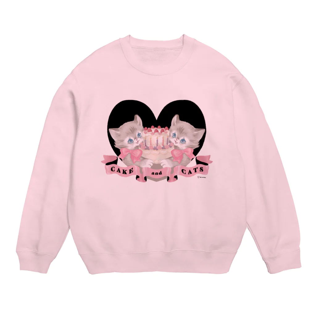 かわうそ🐹Ms LUTRAのCAKE and CATS Crew Neck Sweatshirt