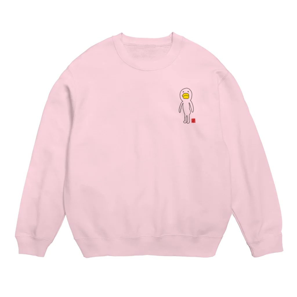 くちばし商会のゆるかわな丸っこい鳥 Crew Neck Sweatshirt