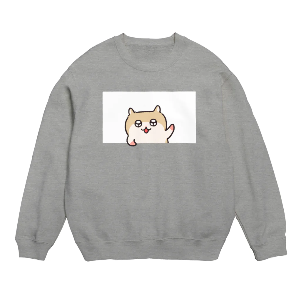 NORICOPOのヤホ！ってしてるコビハムちゃん（白） Crew Neck Sweatshirt