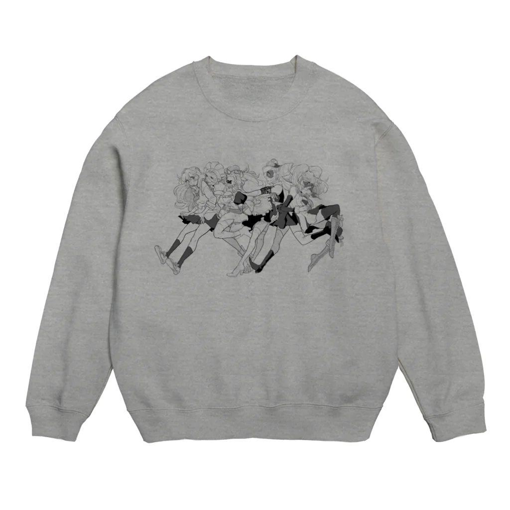 mousou_dollのヒロイン大集合 Crew Neck Sweatshirt