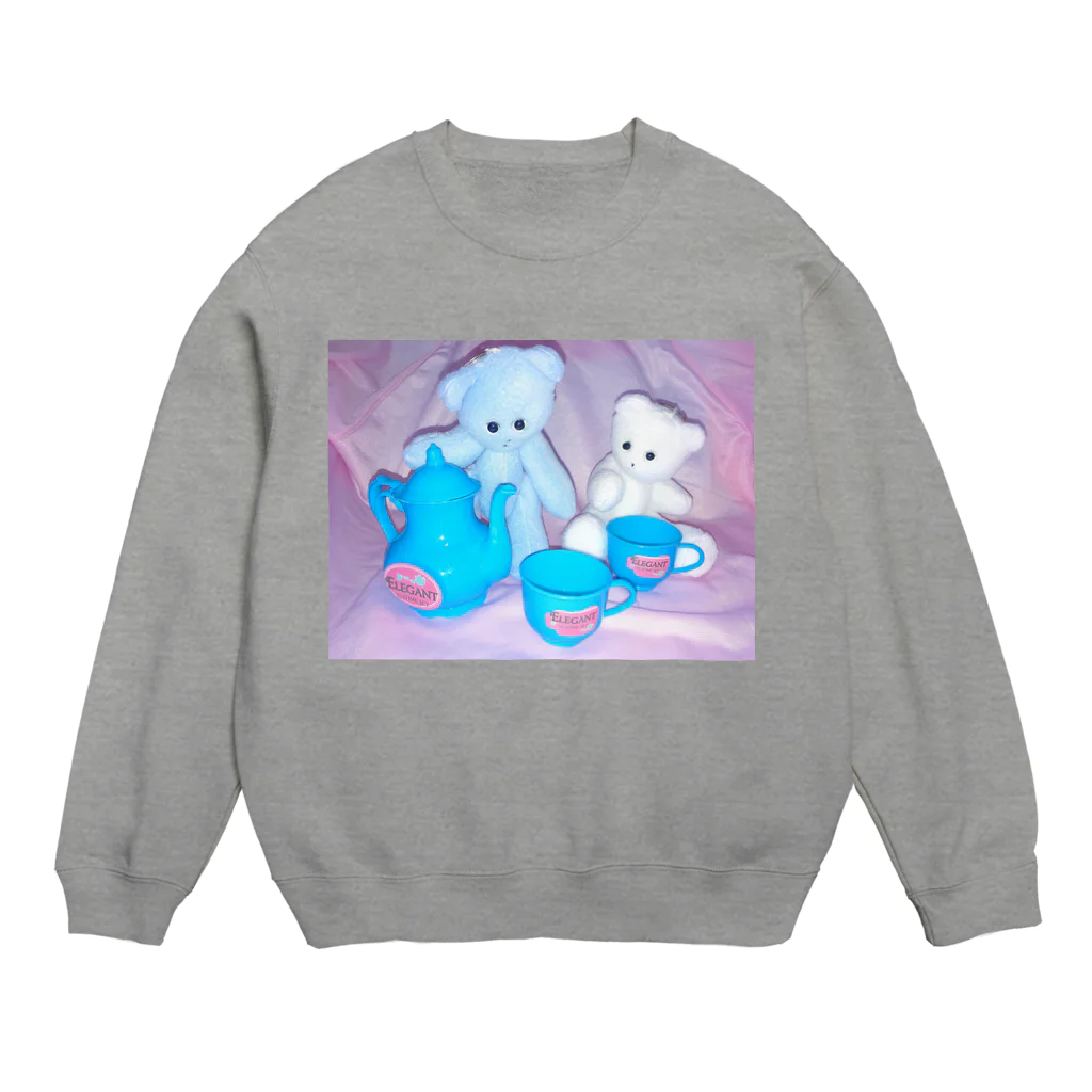 くまきちショップやさんのエレガントティータイム Crew Neck Sweatshirt