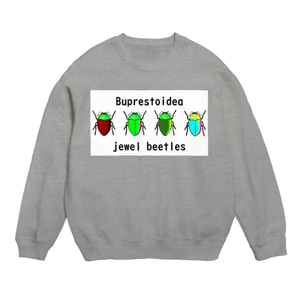 jangle juggler jaguarのjewel beetles Crew Neck Sweatshirt