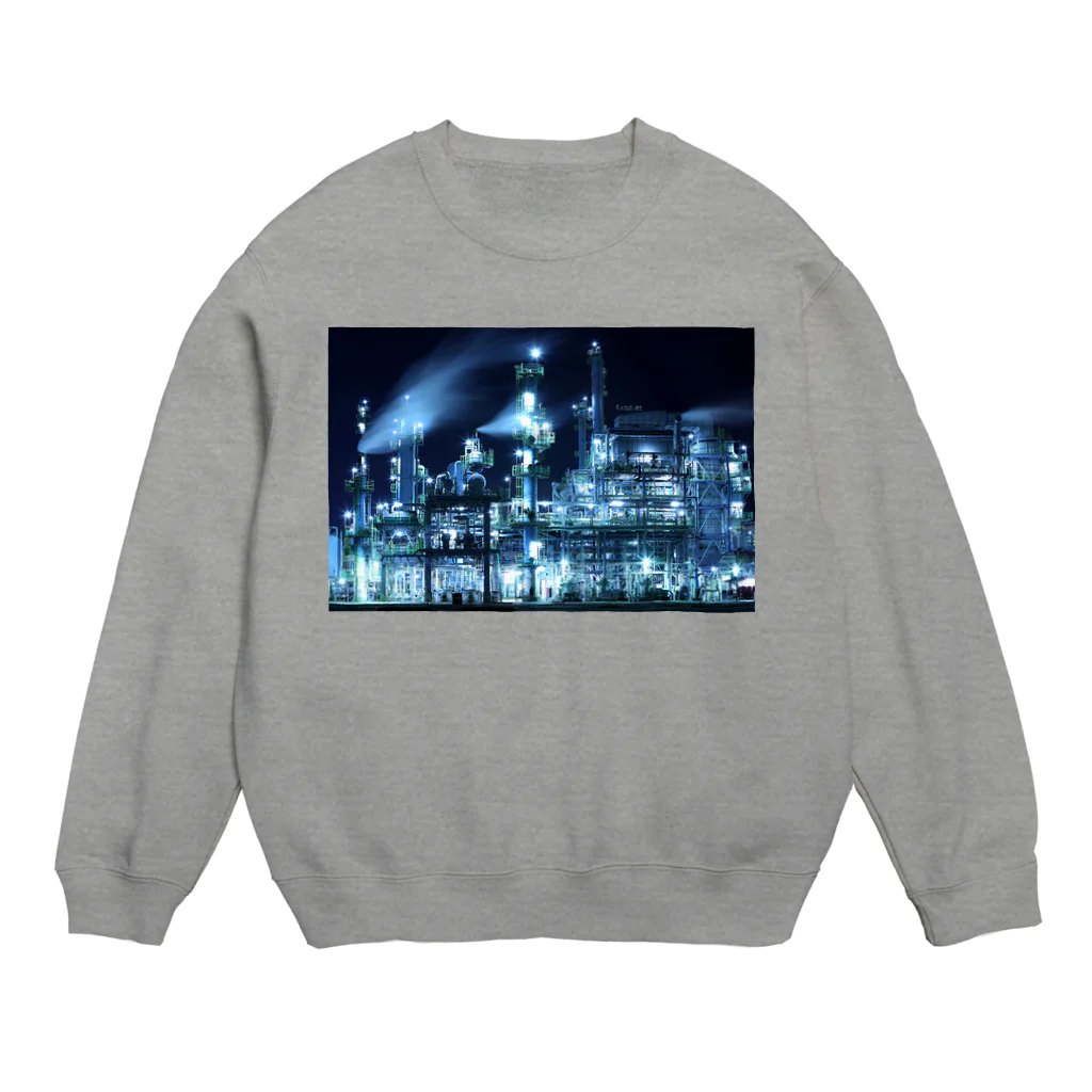 K×カットレットの工場moe！（ブルー） Crew Neck Sweatshirt