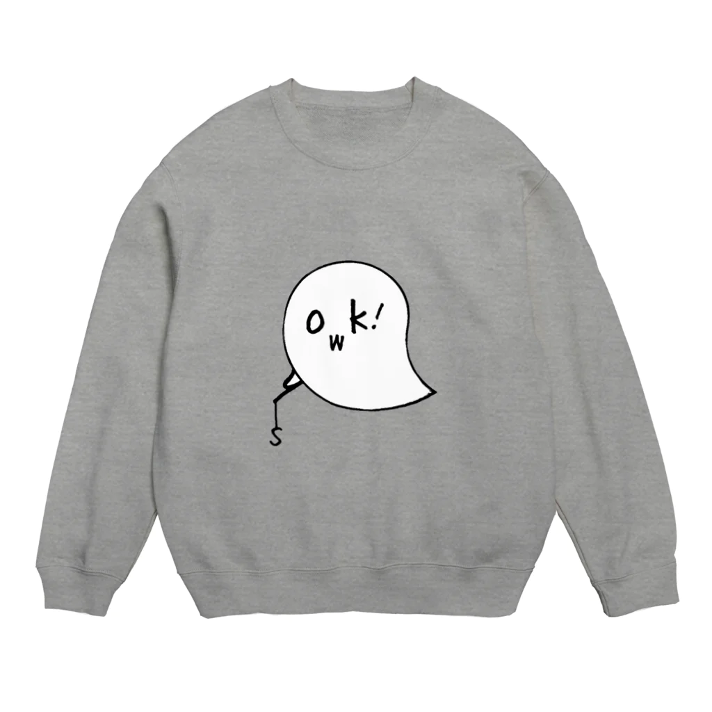 showki/ShokiKusakabe Officialgoodsのowk!-kun Crew Neck Sweatshirt