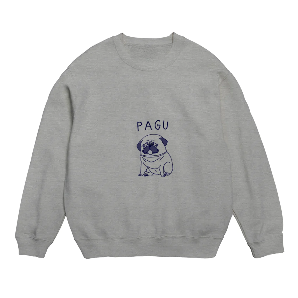 バナナのパグ Crew Neck Sweatshirt