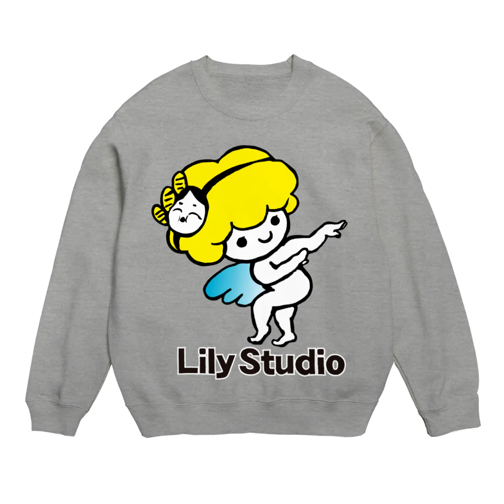 LILY STUDIOの招福の舞チーズ天使 Crew Neck Sweatshirt
