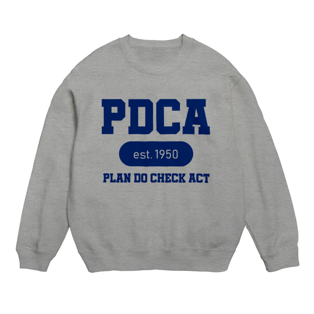 ゴンのPDCA（紺） Crew Neck Sweatshirt