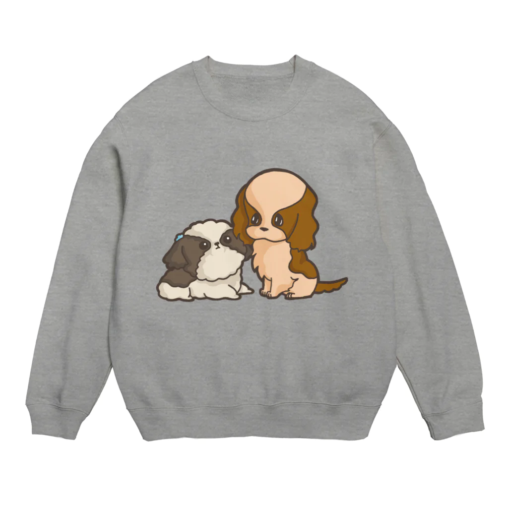 nunu.coのシーズー＆キャバリア Crew Neck Sweatshirt