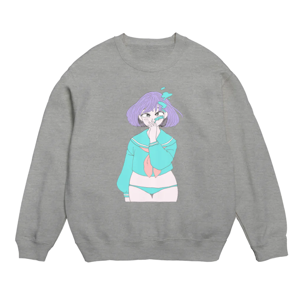 いぬ屋いぬみせのタバコちゃん🚬 Crew Neck Sweatshirt