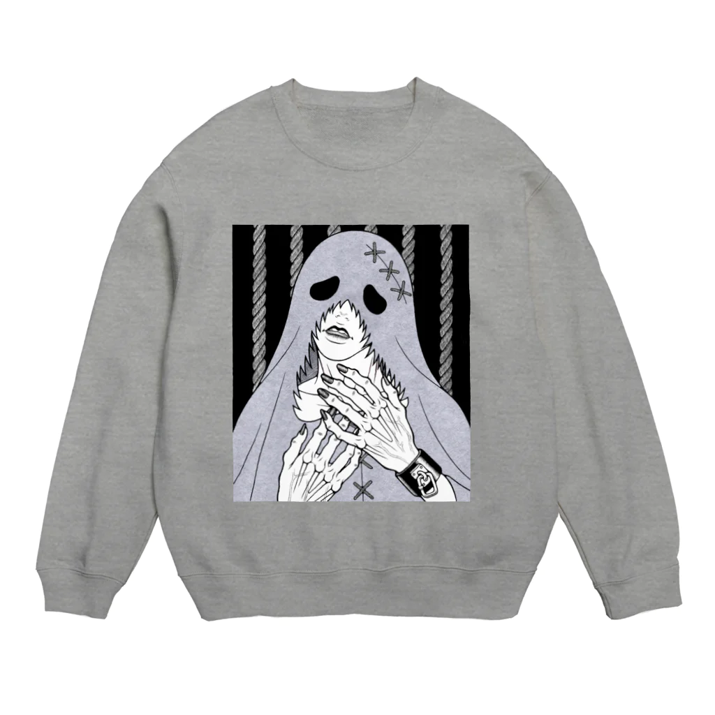 采-aya-のシーツおばけ Crew Neck Sweatshirt