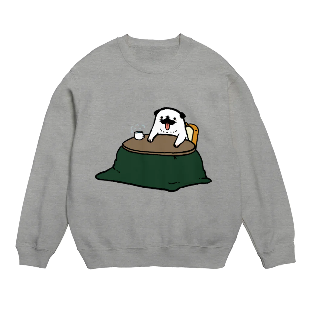 ぬかむらのぬかどこのパグライフ　こたつ Crew Neck Sweatshirt