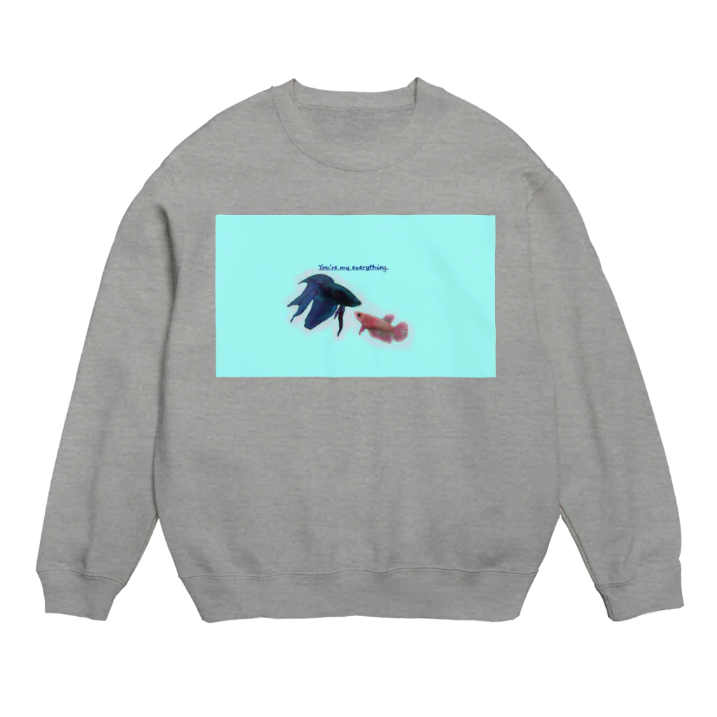 ♡BE HAPPY♡の恋する魚たち Crew Neck Sweatshirt