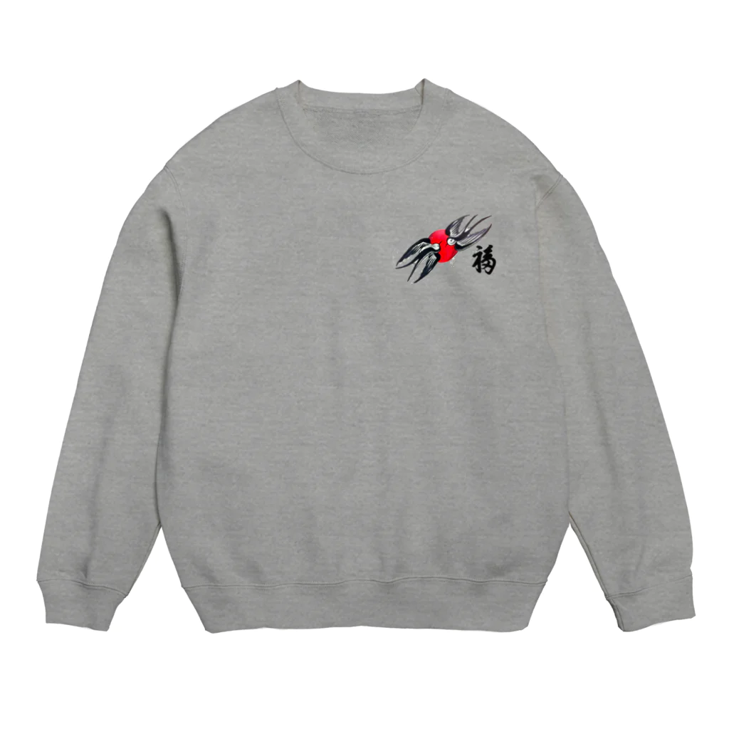 ∞   miwa   ∞のswallow 日の丸 福⛩🌅🐓 Crew Neck Sweatshirt