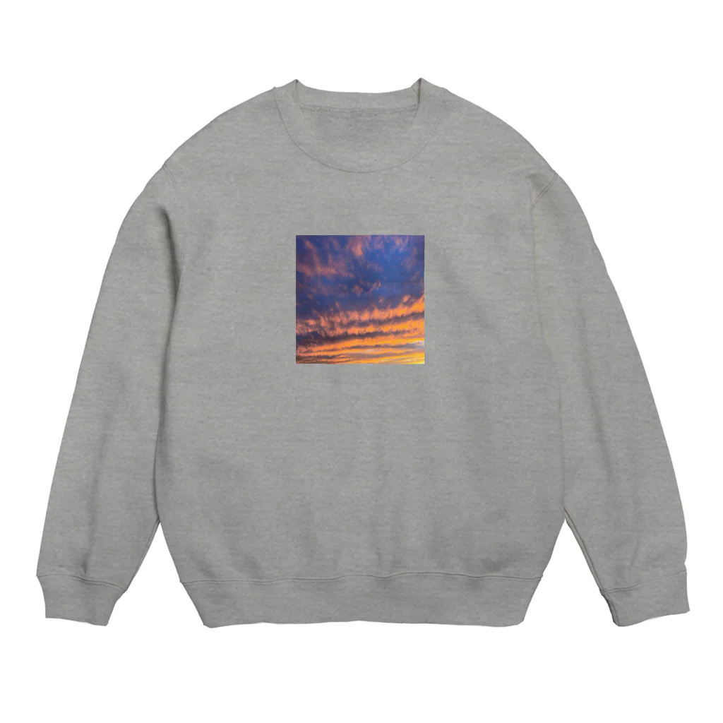 しし座の方角の秋の空 Crew Neck Sweatshirt