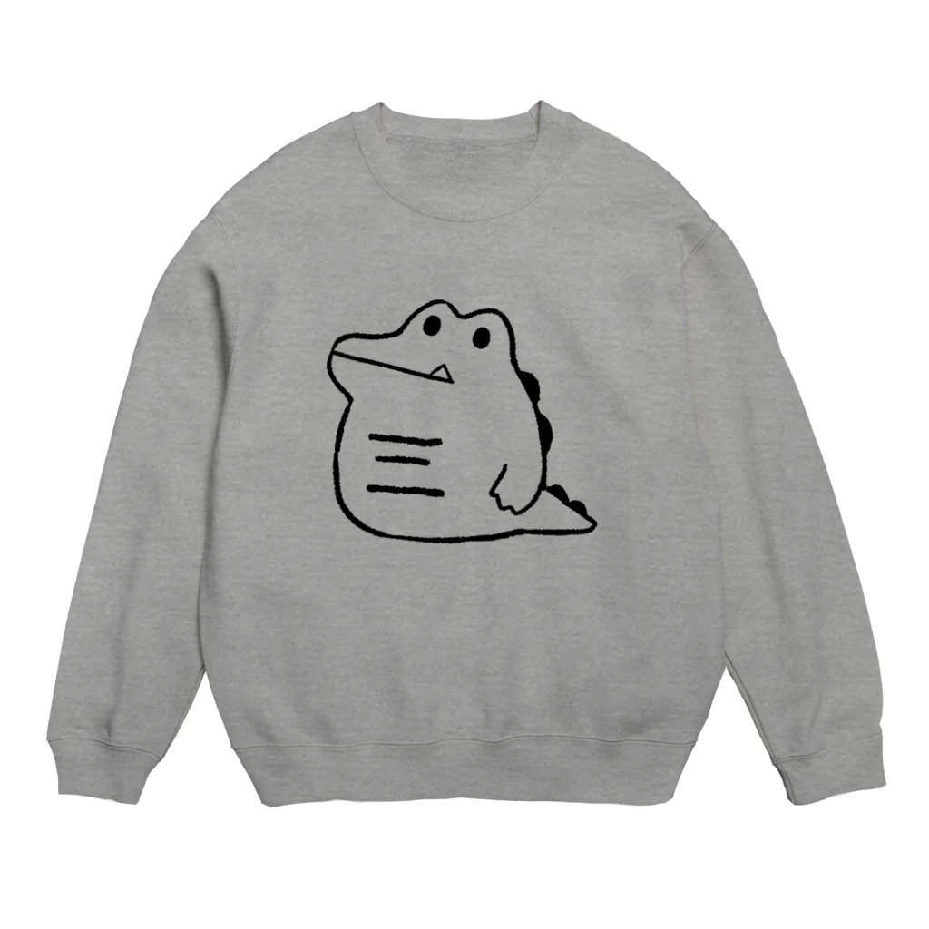 わりとせまいショップのblobwani(モノトーン) Crew Neck Sweatshirt