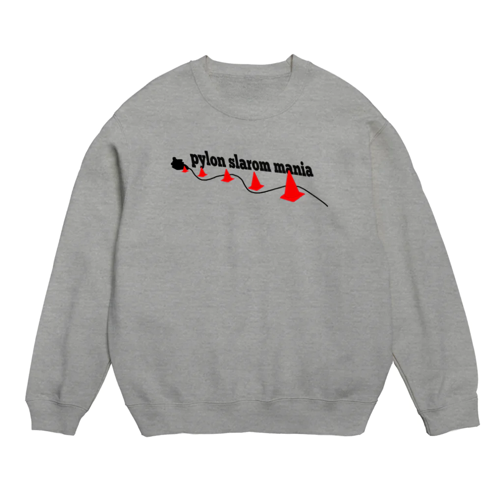 パイロンスラロームマニアのパイロンスラロームマニア　パイロンスラロームシリーズ黒ライン Crew Neck Sweatshirt