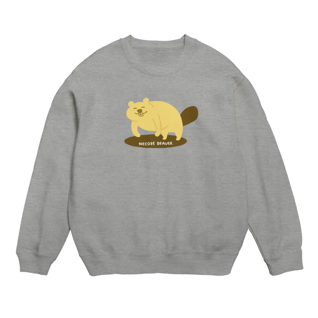 viva's SHOPのより猫背・ねこぜびーばー Crew Neck Sweatshirt