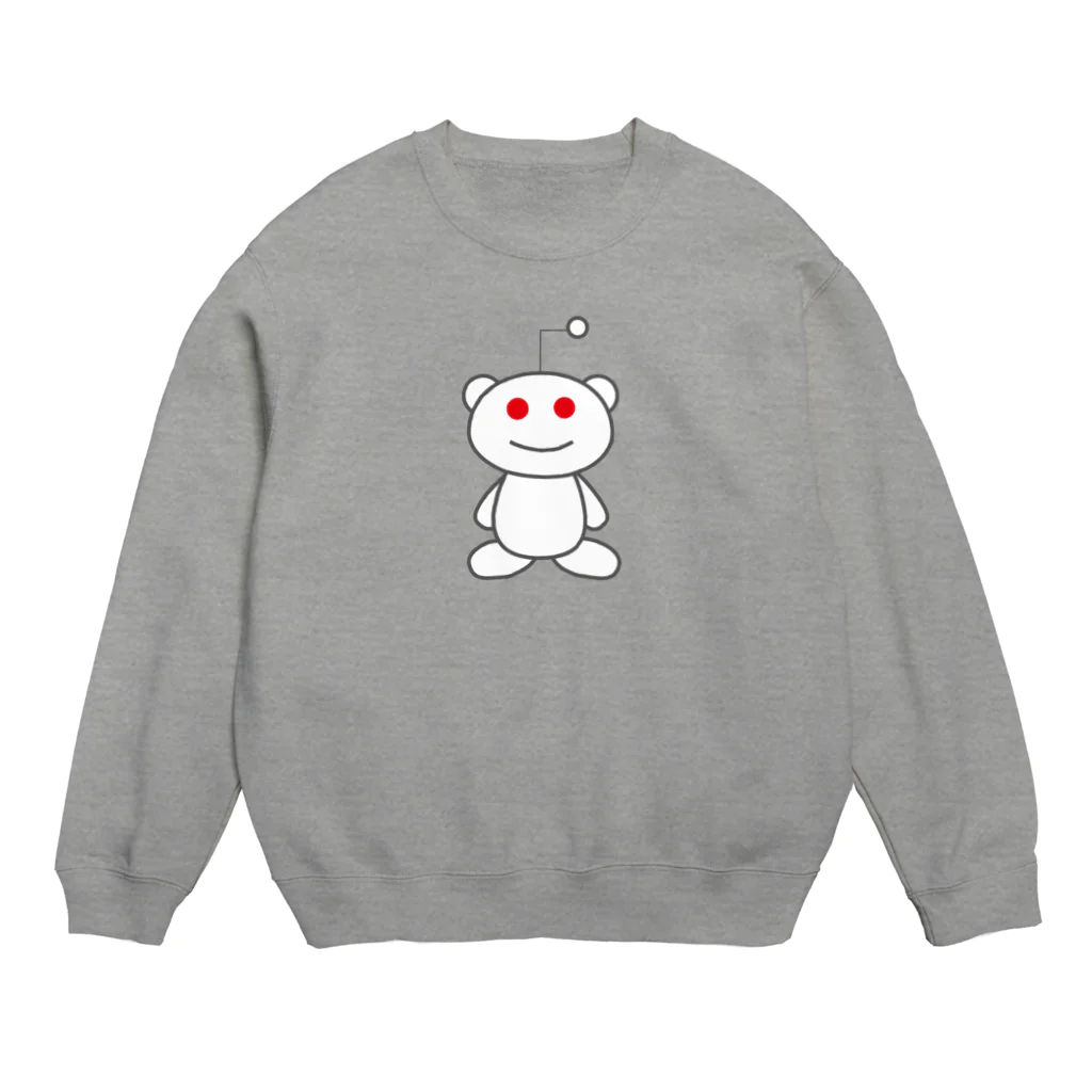 灰色商店の宇宙人 Crew Neck Sweatshirt