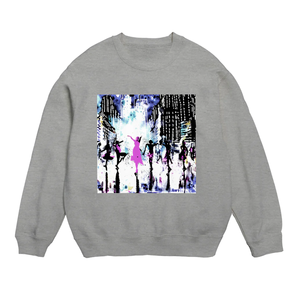 Moichi Designs Shop-2023のnew york dancer Crew Neck Sweatshirt