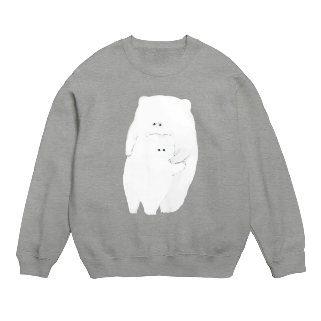 三好愛の少し寒くなってきたねと話すくまの親子 Crew Neck Sweatshirt