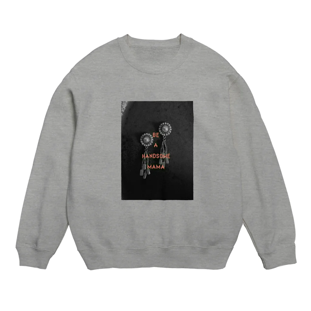 mucmuc【むくむく】のhandsome mama Crew Neck Sweatshirt