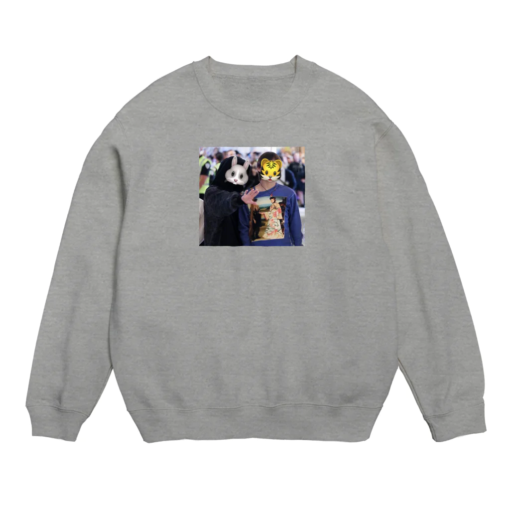 田舎の高校生のイケてる2人 Crew Neck Sweatshirt