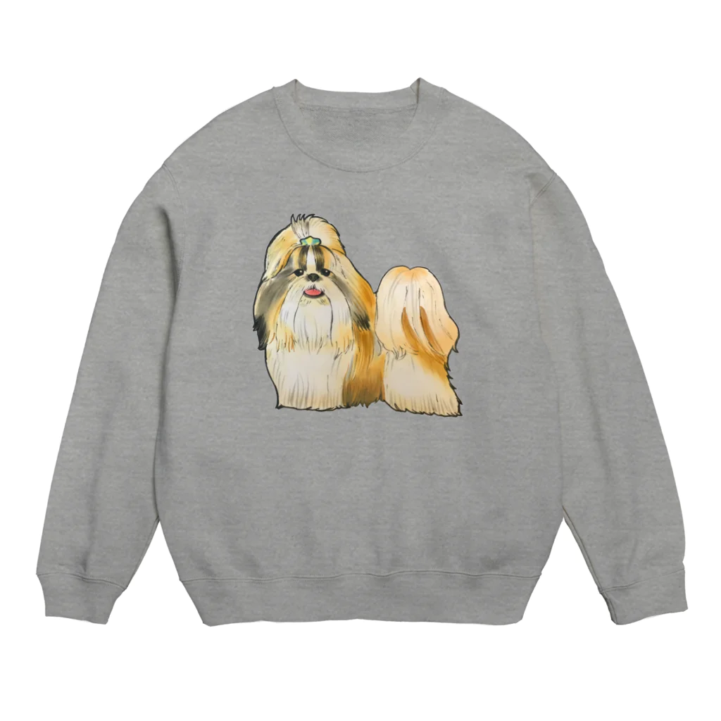 paw-pawのシーズーちゃん Crew Neck Sweatshirt