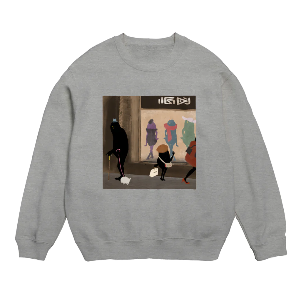 もじゃの店のマネキンもじゃ Crew Neck Sweatshirt